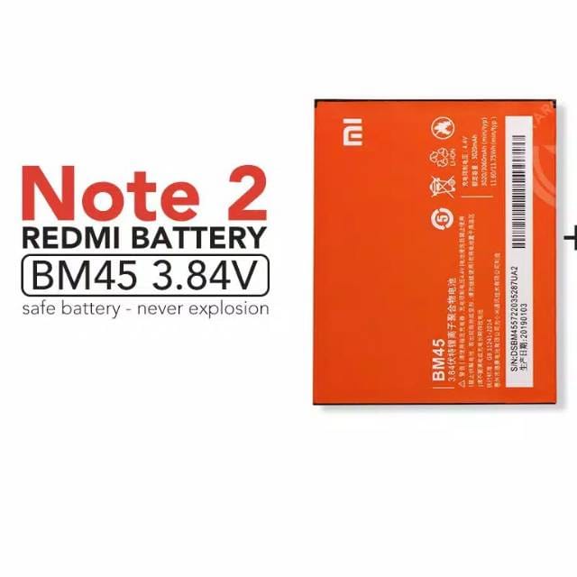 BATTERY BM45 / REDMI NOTE 2 99%